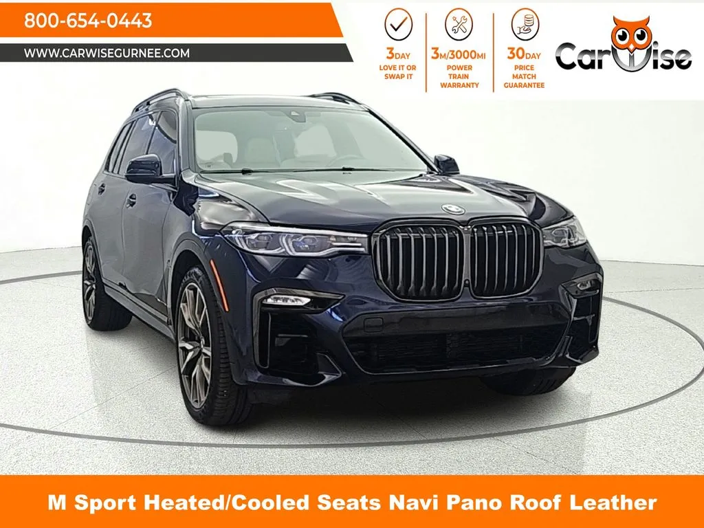 Blue 2021 BMW X7 M50i for sale in Gurnee, IL