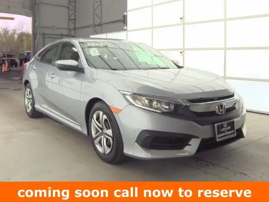 Silver 2017 Honda Civic LX for sale in Gurnee, IL