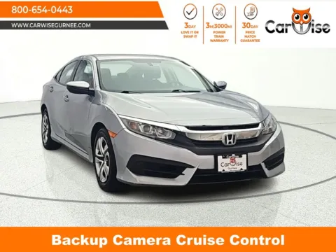 Silver 2017 Honda Civic LX for sale in Gurnee, IL