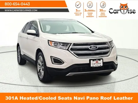 White 2017 Ford Edge Titanium for sale in Gurnee, IL