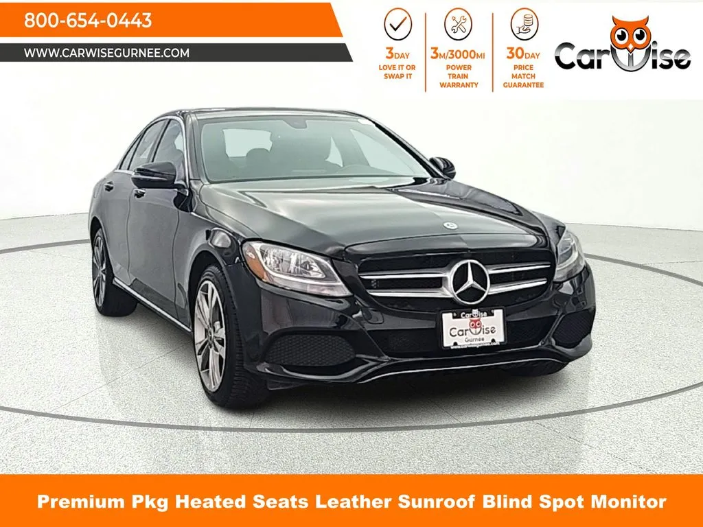 Black 2018 Mercedes-Benz C-Class C 300 for sale in Gurnee, IL