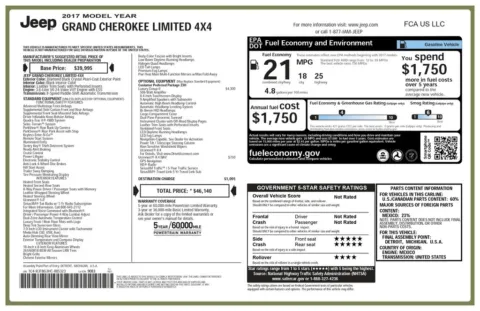 Another view of 2017 Jeep Grand Cherokee Limited for sale in Gurnee, IL at CarWise Gurnee