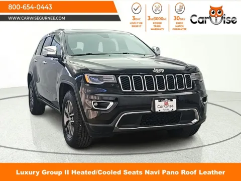 Black 2017 Jeep Grand Cherokee Limited for sale in Gurnee, IL