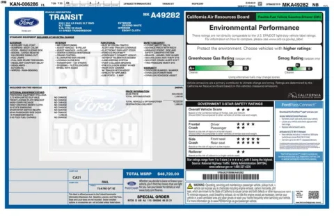 Another view of 2021 Ford Transit-350 XLT for sale in Gurnee, IL at CarWise Gurnee