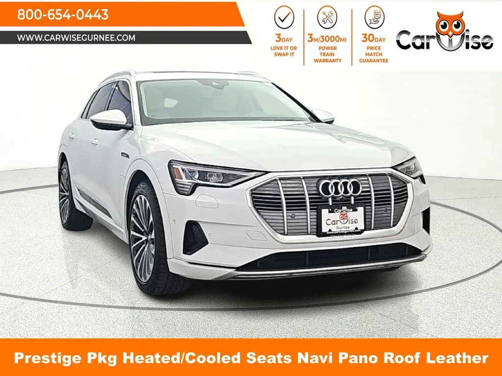White 2019 Audi e-tron Prestige for sale in Gurnee, IL