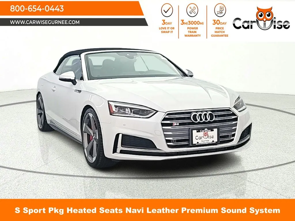 Black 2019 Audi S5 3.0T Premium Plus for sale in Gurnee, IL