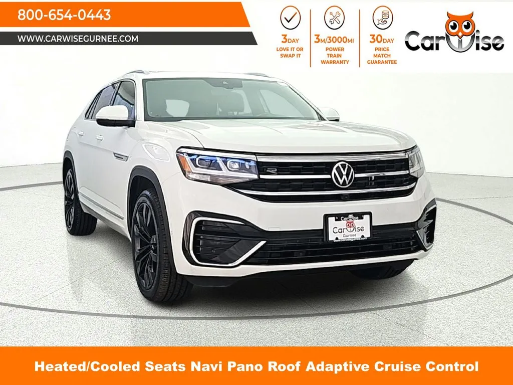 White 2022 Volkswagen Atlas Cross Sport 3.6L V6 SEL Premium R-Line for sale in Gurnee, IL