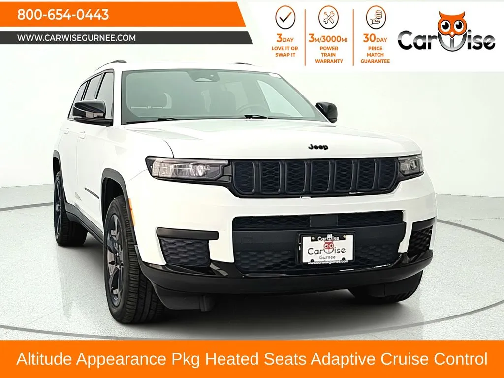 White 2021 Jeep Grand Cherokee L Altitude for sale in Gurnee, IL