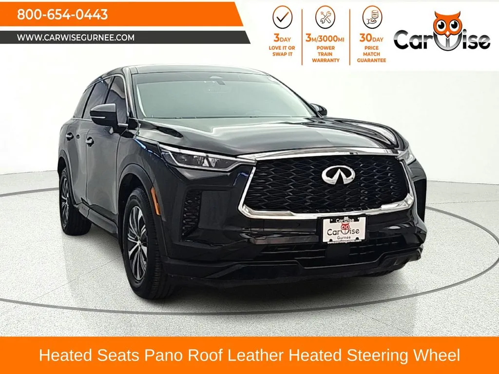 Black 2024 INFINITI QX60 PURE for sale in Gurnee, IL