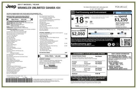 Another view of 2017 Jeep Wrangler Unlimited Sahara for sale in Gurnee, IL at CarWise Gurnee