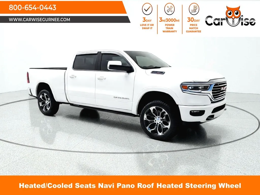 White 2020 Ram 1500 Laramie Longhorn for sale in Gurnee, IL