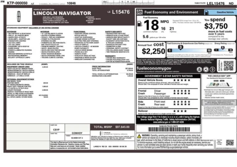 Another view of 2020 Lincoln Navigator L Reserve for sale in Gurnee, IL at CarWise Gurnee