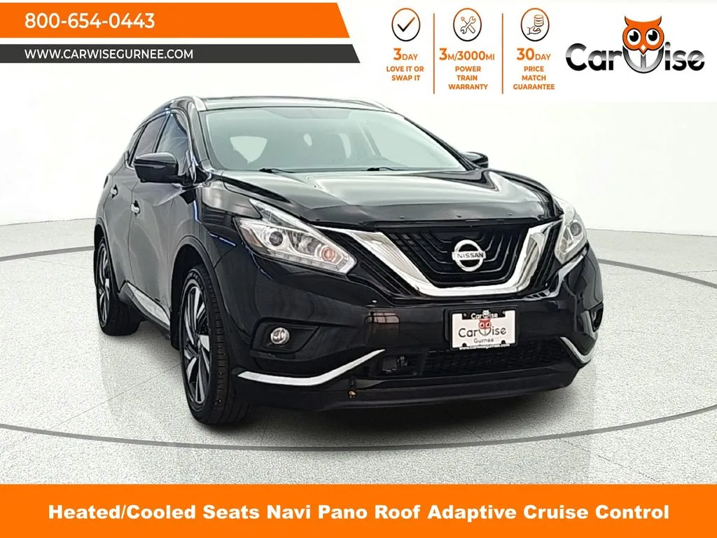 Black 2018 Nissan Murano Platinum for sale in Gurnee, IL