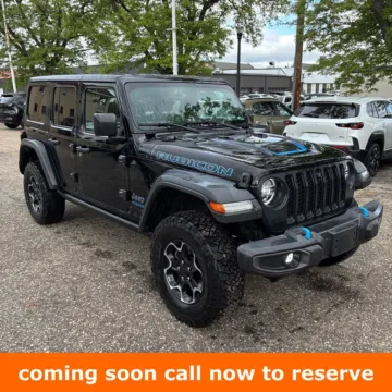 Black 2021 Jeep Wrangler Unlimited Rubicon 4xe for sale in Gurnee, IL