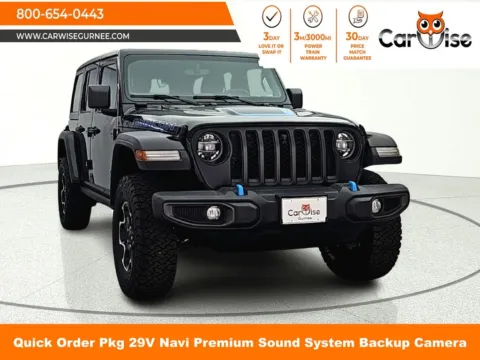 Black 2021 Jeep Wrangler Unlimited Rubicon 4xe for sale in Gurnee, IL