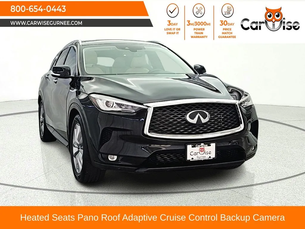 Black 2021 INFINITI QX50 LUXE for sale in Gurnee, IL