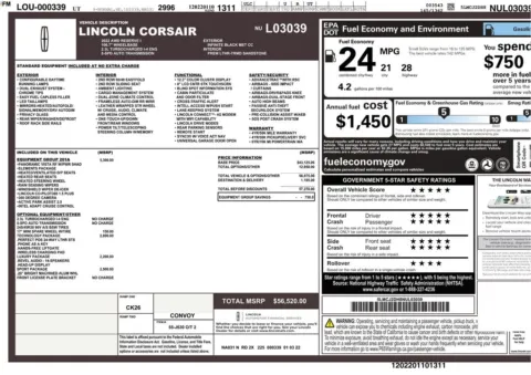 Another view of 2022 Lincoln Corsair Reserve for sale in Gurnee, IL at CarWise Gurnee