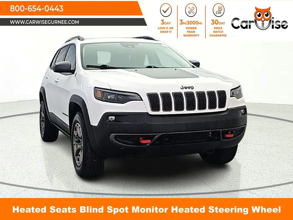 White 2021 Jeep Cherokee Trailhawk for sale in Gurnee, IL