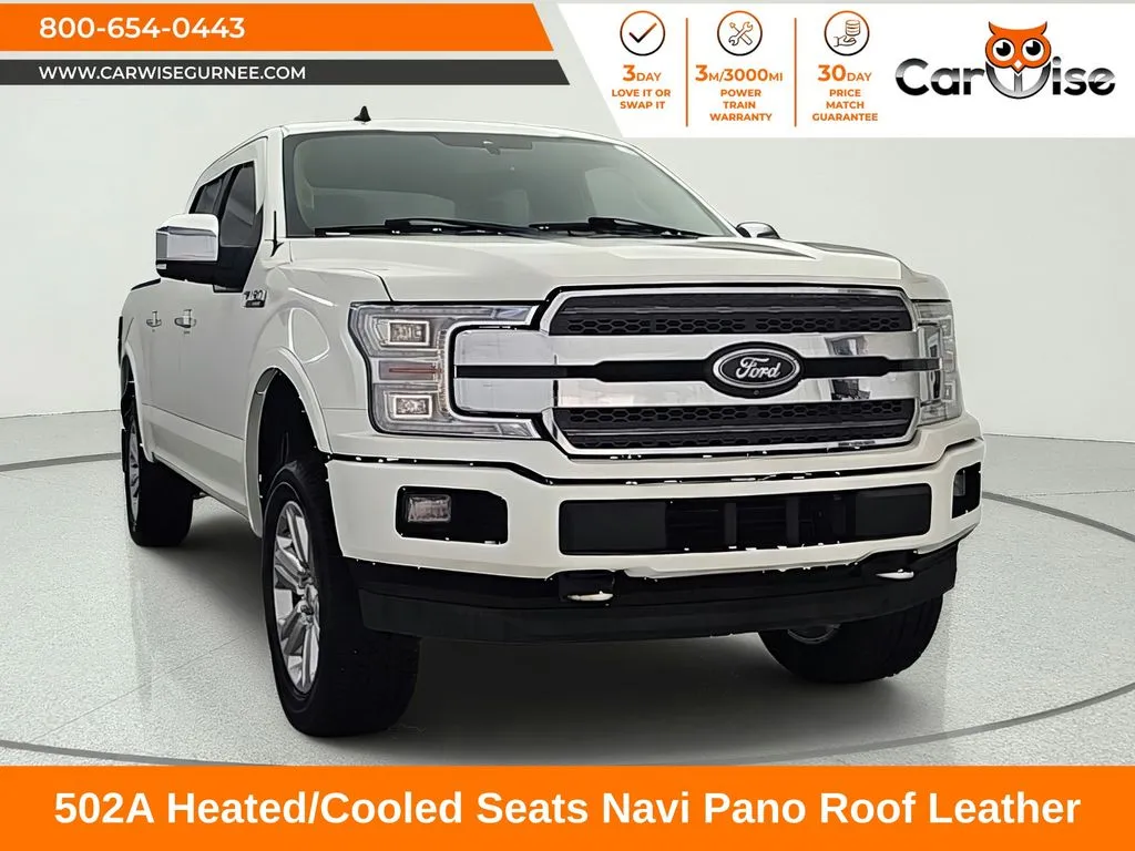 White 2019 Ford F-150 Lariat for sale in Gurnee, IL