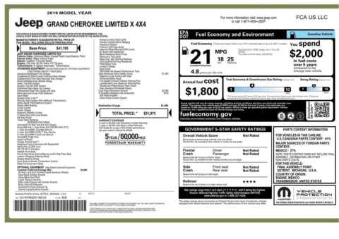 Another view of 2019 Jeep Grand Cherokee Limited X for sale in Gurnee, IL at CarWise Gurnee