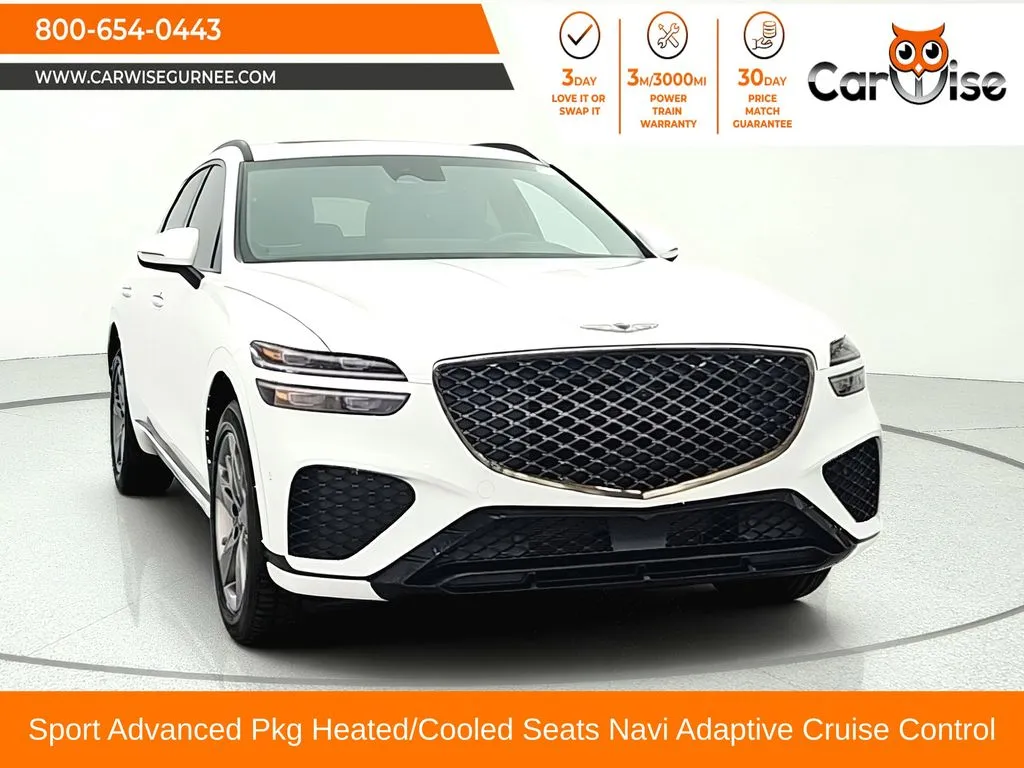 White 2022 Genesis GV70 3.5T Sport for sale in Gurnee, IL