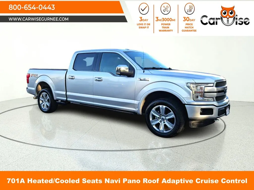 Silver 2019 Ford F-150 Platinum for sale in Gurnee, IL