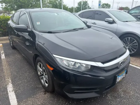 Black 2017 Honda Civic LX for sale in Gurnee, IL
