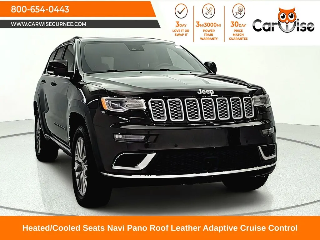 Brown 2017 Jeep Grand Cherokee Summit for sale in Gurnee, IL