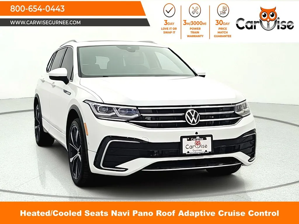 White 2022 Volkswagen Tiguan 2.0T SEL R-Line for sale in Gurnee, IL