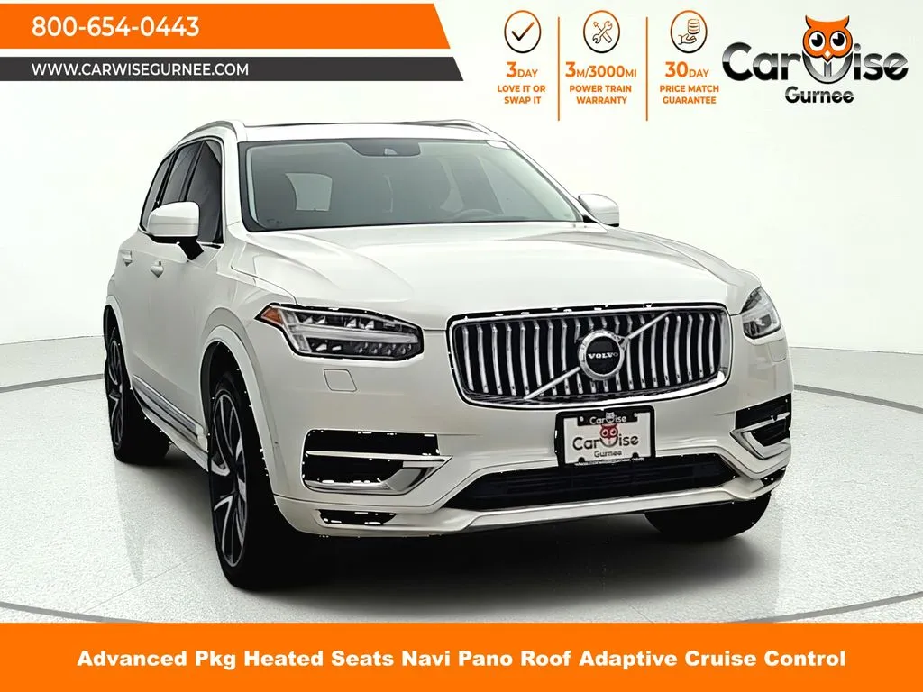 White 2021 Volvo XC90 Recharge Plug-In Hybrid T8 Inscription Expression 7 Passenger for sale in Gurnee, IL