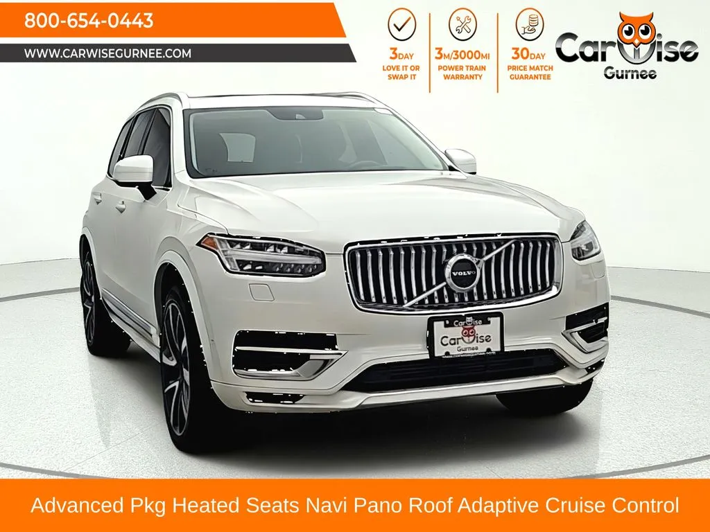 White 2021 Volvo XC90 Recharge Plug-In Hybrid T8 Inscription Expression 7 Passenger for sale in Gurnee, IL