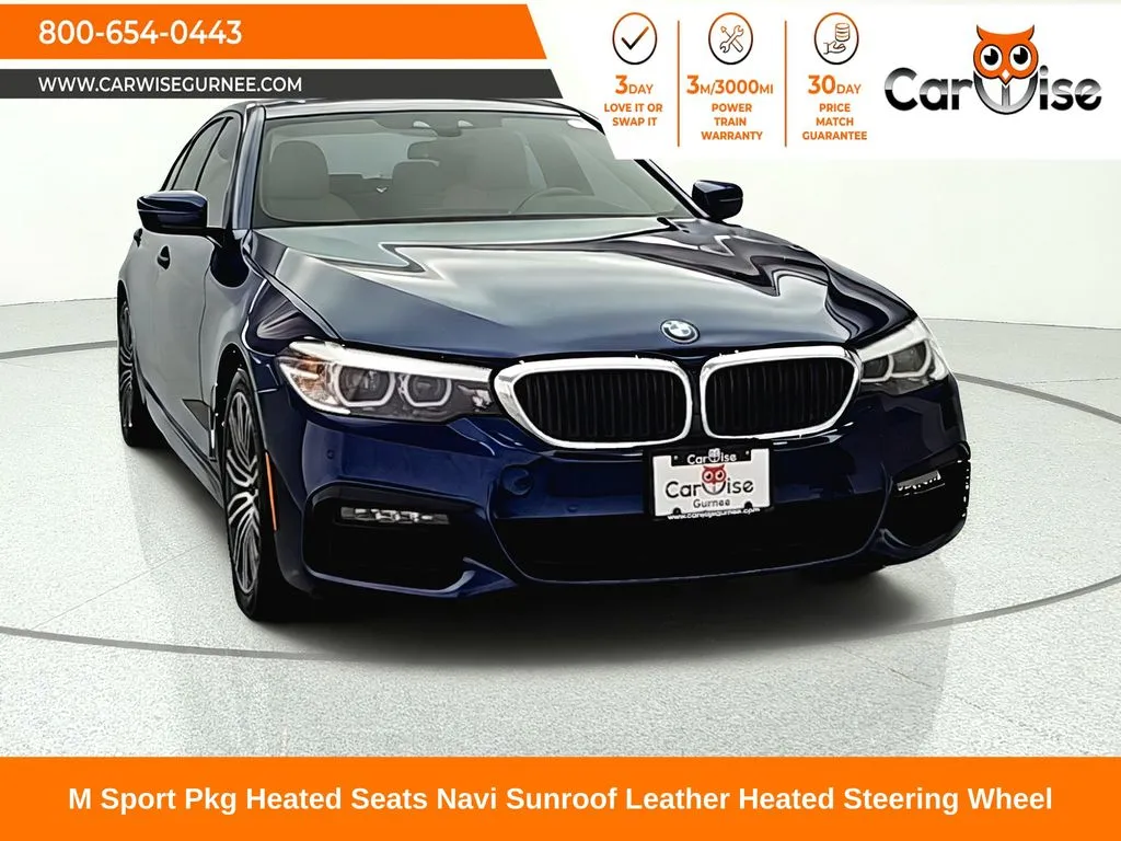 Blue 2019 BMW 5 Series 530i xDrive for sale in Gurnee, IL