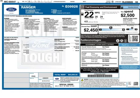 Another view of 2024 Ford Ranger XLT for sale in Gurnee, IL at CarWise Gurnee