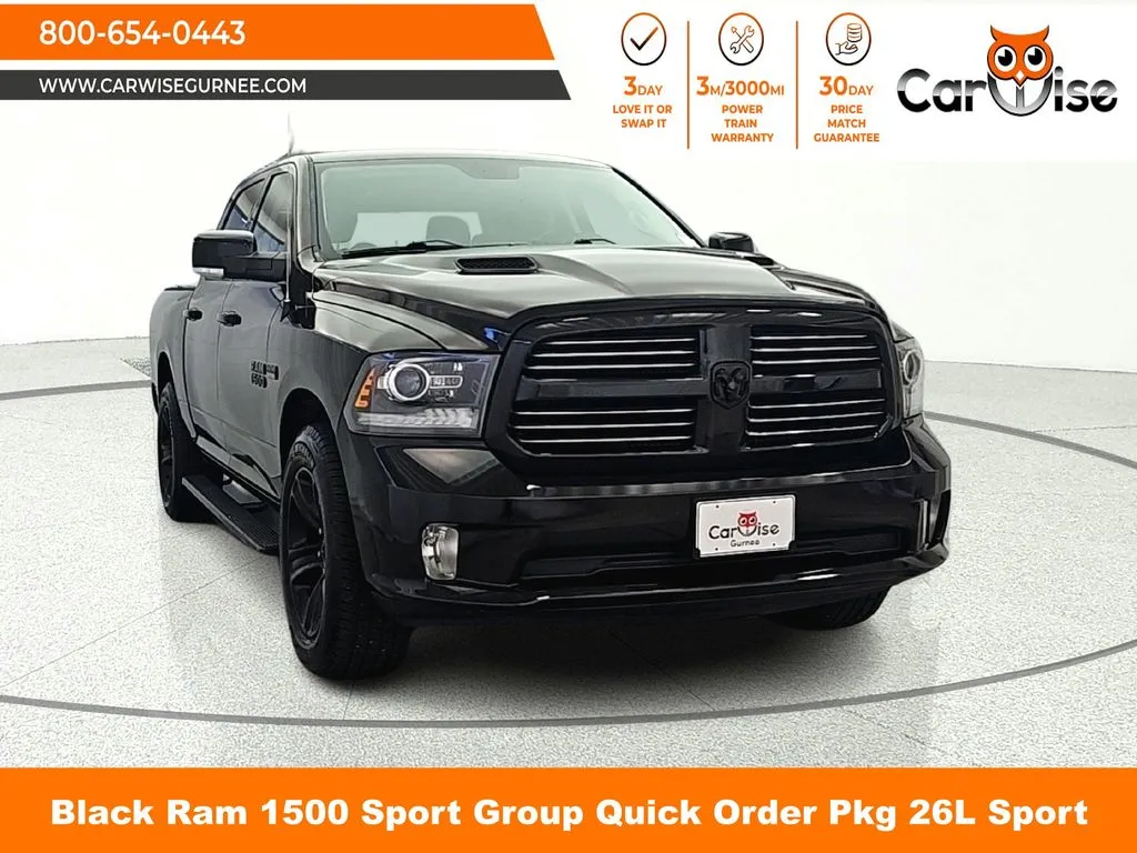 Black 2016 Ram 1500 Sport for sale in Gurnee, IL