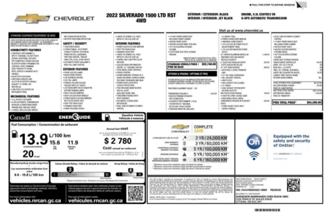 Another view of 2022 Chevrolet Silverado 1500 LTD RST for sale in Gurnee, IL at CarWise Gurnee