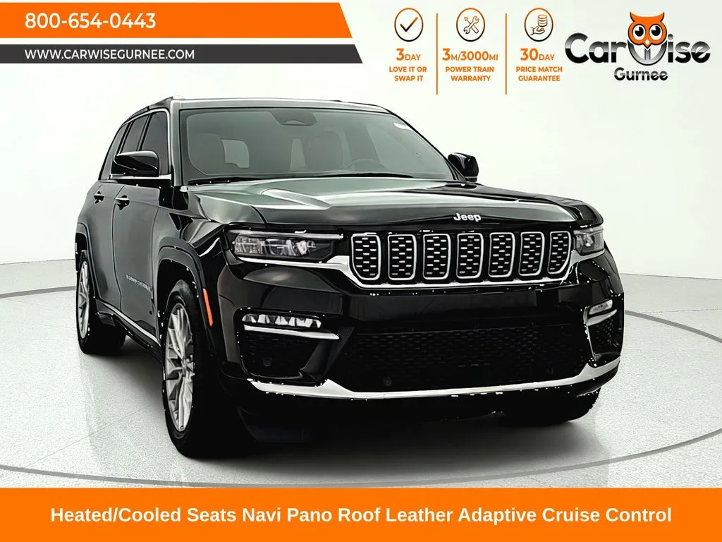 Black 2023 Jeep Grand Cherokee Summit 4xe for sale in Gurnee, IL