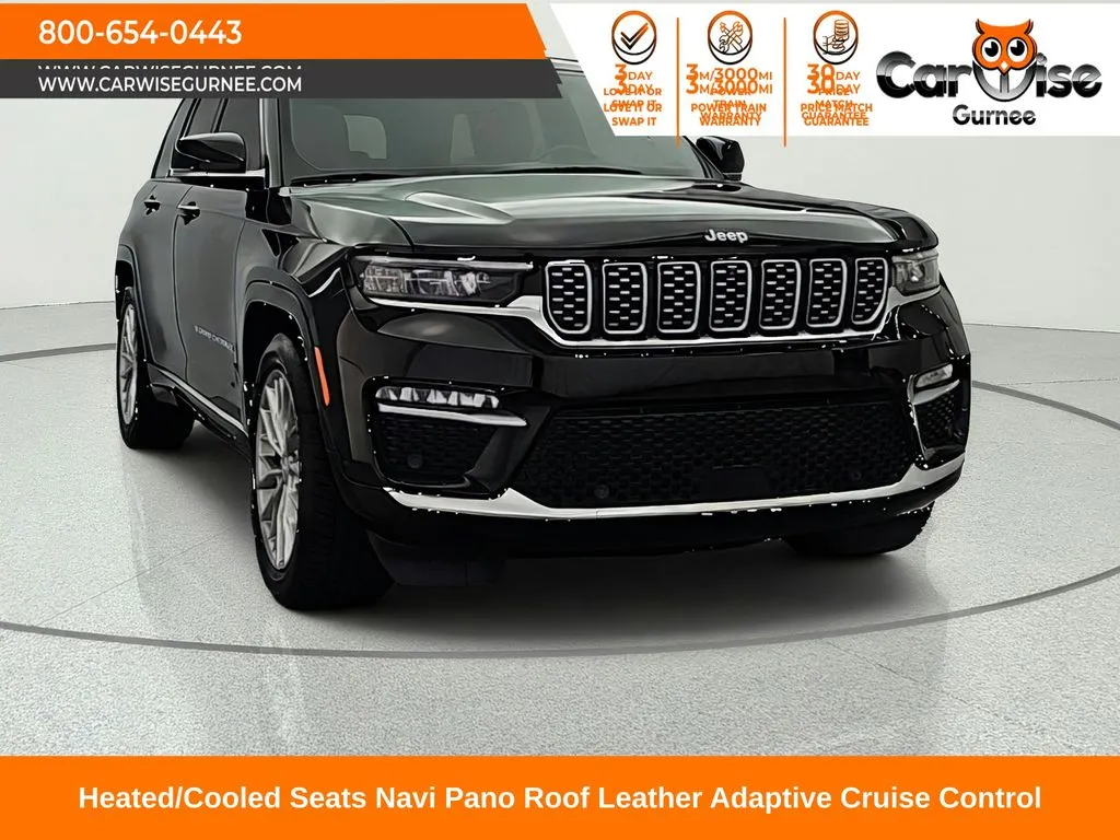 Black 2023 Jeep Grand Cherokee Summit 4xe for sale in Gurnee, IL