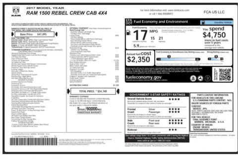 Another view of 2017 Ram 1500 Rebel for sale in Gurnee, IL at CarWise Gurnee
