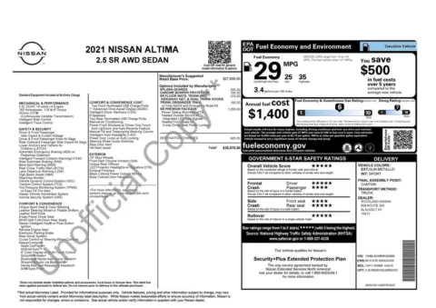 Another view of 2021 Nissan Altima 2.5 SR for sale in Gurnee, IL at CarWise Gurnee
