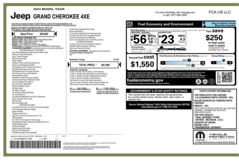 Another view of 2023 Jeep Grand Cherokee 4xe for sale in Gurnee, IL at CarWise Gurnee