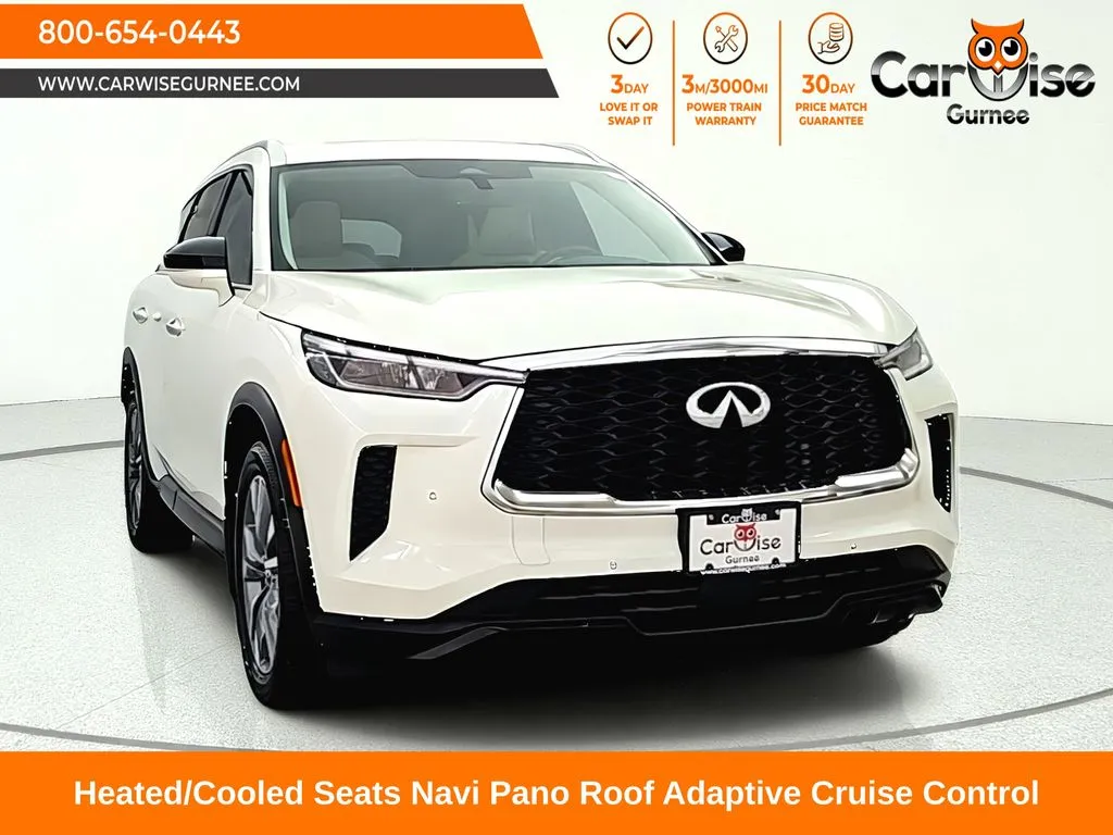 White 2024 INFINITI QX60 LUXE for sale in Gurnee, IL