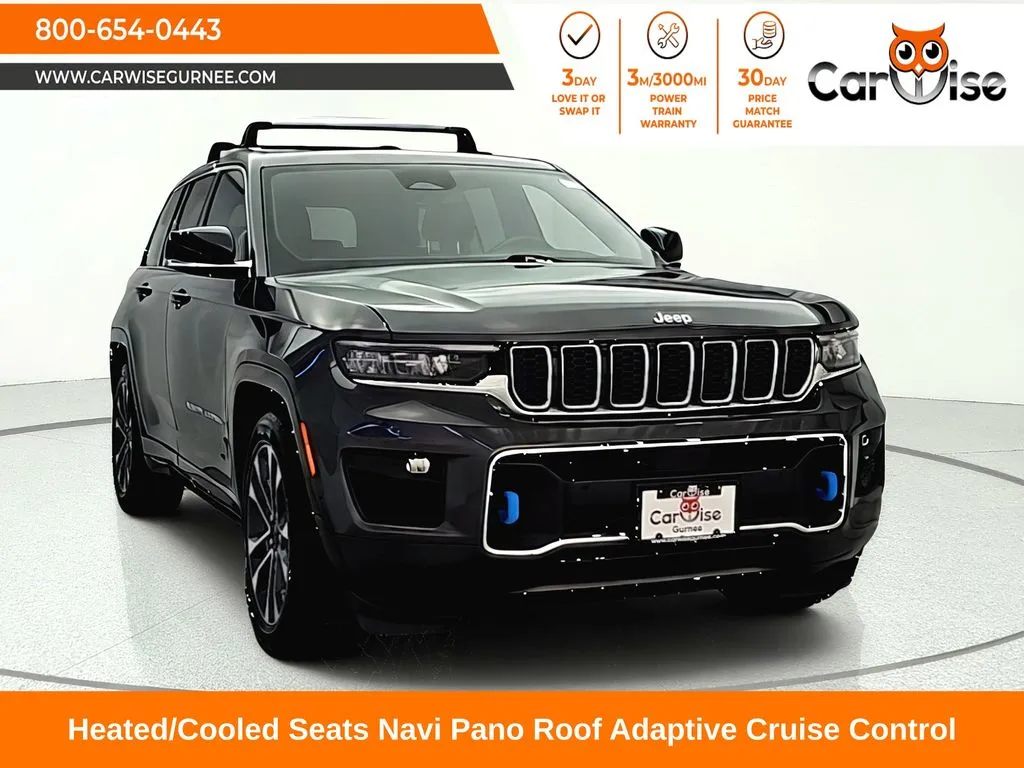Gray 2023 Jeep Grand Cherokee Overland 4xe for sale in Gurnee, IL
