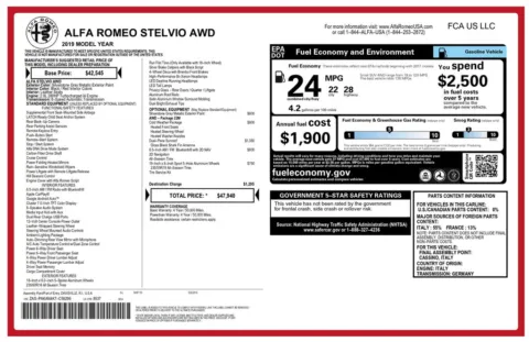 Another view of 2019 Alfa Romeo Stelvio for sale in Gurnee, IL at CarWise Gurnee