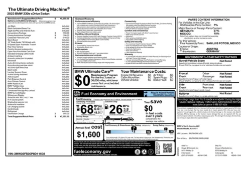 Another view of 2023 BMW 3 Series 330e xDrive for sale in Gurnee, IL at CarWise Gurnee