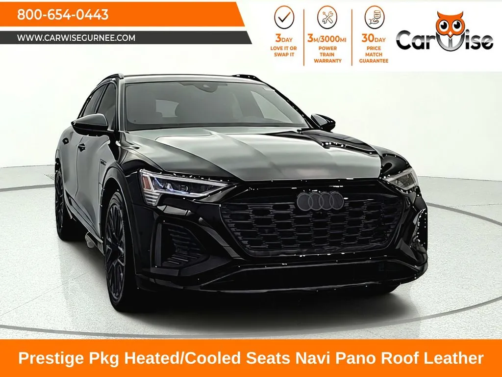 Black 2024 Audi Q8 e-tron Prestige for sale in Gurnee, IL