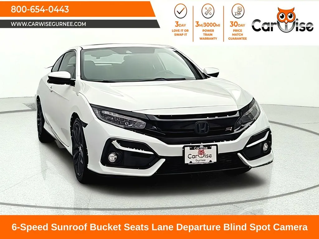 White 2020 Honda Civic Si for sale in Gurnee, IL