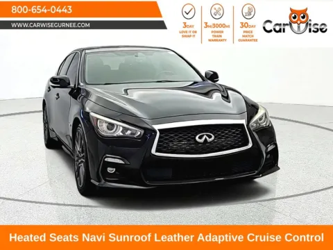 Black 2018 INFINITI Q50 Red Sport 400 for sale in Gurnee, IL