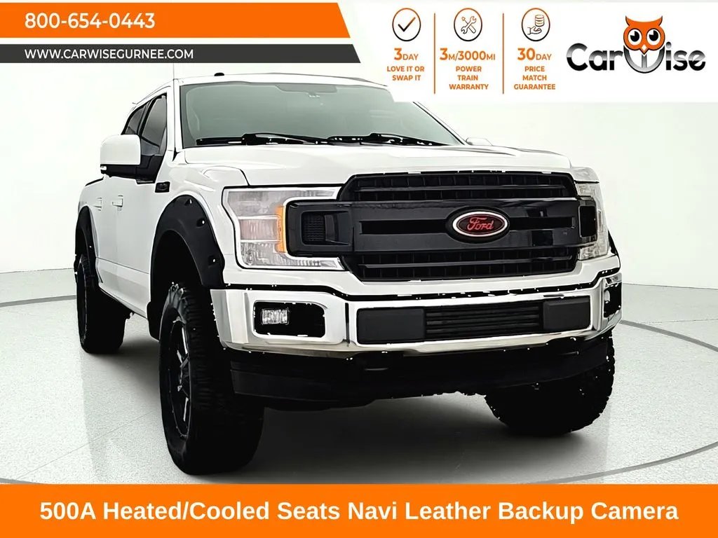 White 2018 Ford F-150 Lariat for sale in Gurnee, IL