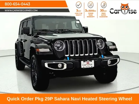 Black 2023 Jeep Wrangler Sahara 4xe for sale in Gurnee, IL