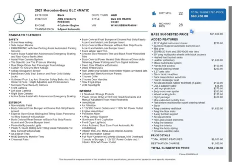 Another view of 2021 Mercedes-Benz GLC 300 Coupe for sale in Gurnee, IL at CarWise Gurnee